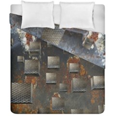 Background Metal Pattern Texture Duvet Cover Double Side (california King Size) by Celenk