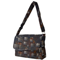 Background Metal Pattern Texture Full Print Messenger Bag by Celenk