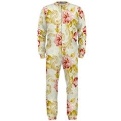 Background Pattern Flower Spring Onepiece Jumpsuit (men) 