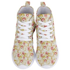 Background Pattern Flower Spring Women s Lightweight High Top Sneakers by Celenk