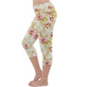 Background Pattern Flower Spring Lightweight Velour Capri Yoga Leggings View2