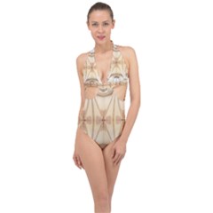 Wells Cathedral Wells Cathedral Halter Front Plunge Swimsuit