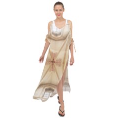 Wells Cathedral Wells Cathedral Maxi Chiffon Cover Up Dress by Celenk