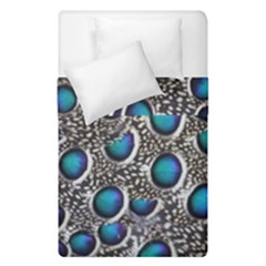 Peacock Pattern Close Up Plumage Duvet Cover Double Side (single Size)