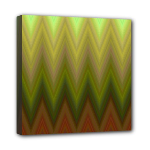 Zig Zag Chevron Classic Pattern Mini Canvas 8  X 8  (stretched)