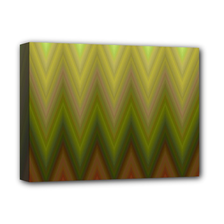 Zig Zag Chevron Classic Pattern Deluxe Canvas 16  x 12  (Stretched) 