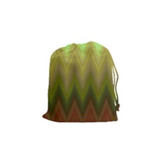 Zig Zag Chevron Classic Pattern Drawstring Pouch (small)