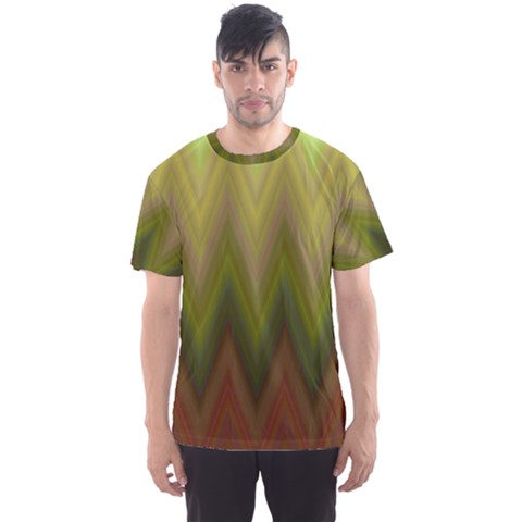 Zig Zag Chevron Classic Pattern Men s Sports Mesh Tee by Celenk