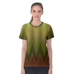 Zig Zag Chevron Classic Pattern Women s Cotton Tee