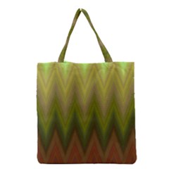 Zig Zag Chevron Classic Pattern Grocery Tote Bag