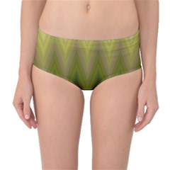 Zig Zag Chevron Classic Pattern Mid-waist Bikini Bottoms