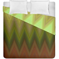 Zig Zag Chevron Classic Pattern Duvet Cover Double Side (king Size)