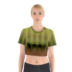 Zig Zag Chevron Classic Pattern Cotton Crop Top