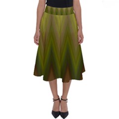 Zig Zag Chevron Classic Pattern Perfect Length Midi Skirt