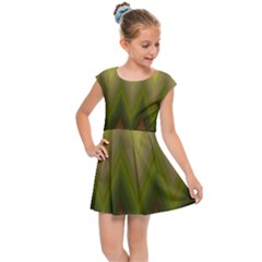 Zig Zag Chevron Classic Pattern Kids Cap Sleeve Dress