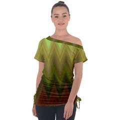 Zig Zag Chevron Classic Pattern Tie-up Tee