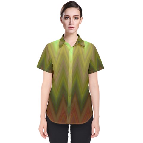 Zig Zag Chevron Classic Pattern Women s Short Sleeve Shirt by Celenk