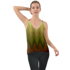 Zig Zag Chevron Classic Pattern Chiffon Cami