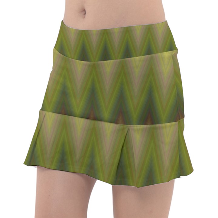 Zig Zag Chevron Classic Pattern Tennis Skirt