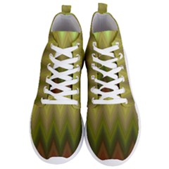 Zig Zag Chevron Classic Pattern Men s Lightweight High Top Sneakers