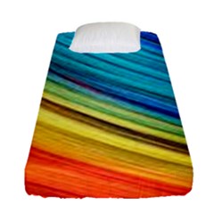 Rainbow Fitted Sheet (single Size) by NSGLOBALDESIGNS2