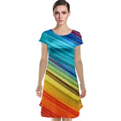 Rainbow Cap Sleeve Nightdress by NSGLOBALDESIGNS2