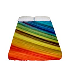 Rainbow Fitted Sheet (full/ Double Size) by NSGLOBALDESIGNS2