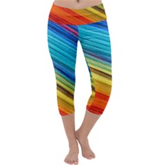 Rainbow Capri Yoga Leggings by NSGLOBALDESIGNS2