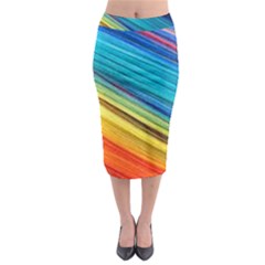 Rainbow Midi Pencil Skirt by NSGLOBALDESIGNS2