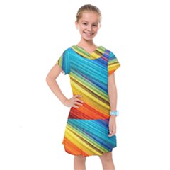 Rainbow Kids  Drop Waist Dress by NSGLOBALDESIGNS2