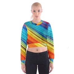 Rainbow Cropped Sweatshirt by NSGLOBALDESIGNS2