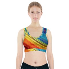 Rainbow Sports Bra With Pocket by NSGLOBALDESIGNS2