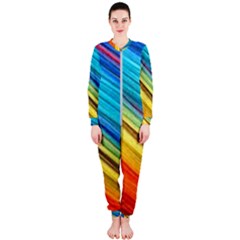 Rainbow Onepiece Jumpsuit (ladies)  by NSGLOBALDESIGNS2