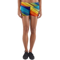 Rainbow Yoga Shorts by NSGLOBALDESIGNS2