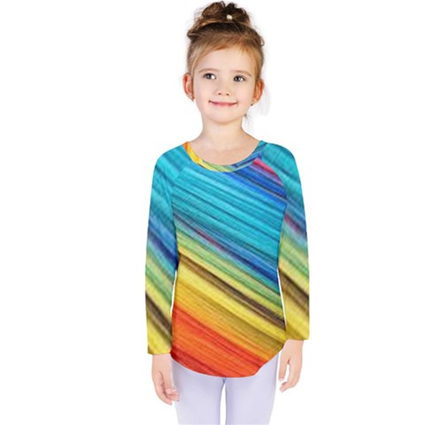 Rainbow Kids  Long Sleeve Tee by NSGLOBALDESIGNS2