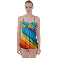 Rainbow Babydoll Tankini Set by NSGLOBALDESIGNS2