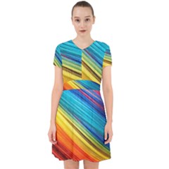 Rainbow Adorable In Chiffon Dress by NSGLOBALDESIGNS2