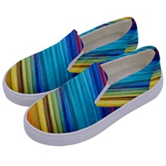 Rainbow Kids  Canvas Slip Ons by NSGLOBALDESIGNS2