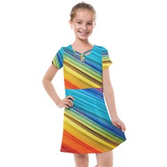 Rainbow Kids  Cross Web Dress by NSGLOBALDESIGNS2