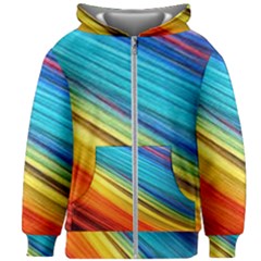 Rainbow Kids Zipper Hoodie Without Drawstring by NSGLOBALDESIGNS2