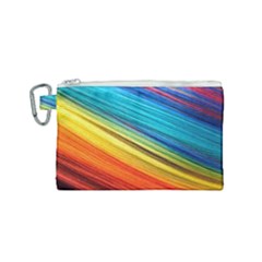 Rainbow Canvas Cosmetic Bag (small) by NSGLOBALDESIGNS2