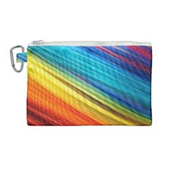 Rainbow Canvas Cosmetic Bag (large) by NSGLOBALDESIGNS2