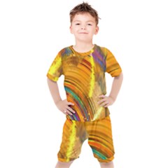 Orange Pink Sketchy Abstract Arch Kid s Set