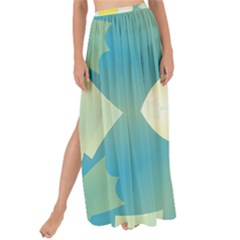 Pattern Flower Abstract Pastel Maxi Chiffon Tie-up Sarong by Simbadda