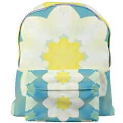 Pattern Flower Abstract Pastel Giant Full Print Backpack by Simbadda