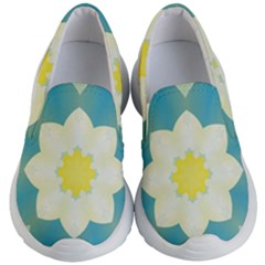 Pattern Flower Abstract Pastel Kid s Lightweight Slip Ons by Simbadda