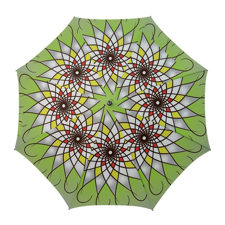 Mandala Model Figure Graphics Golf Umbrellas