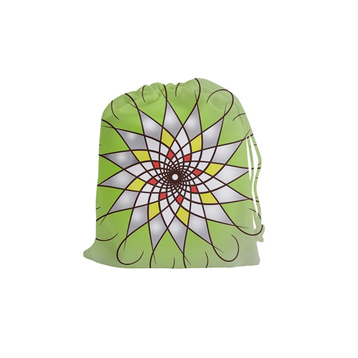 Mandala Model Figure Graphics Drawstring Pouch (Medium)