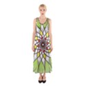 Mandala Model Figure Graphics Sleeveless Maxi Dress View1