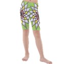 Mandala Model Figure Graphics Kids  Mid Length Swim Shorts View1